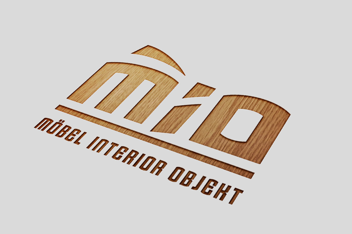 Logo und Geschäftsausstattung der Firma Möbel Interieur Object